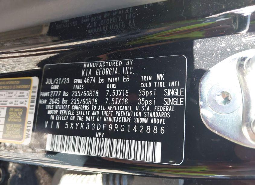 Photo 9 of 2024 Kia Sportage EX (VIN 5XYK33DF9RG142886)