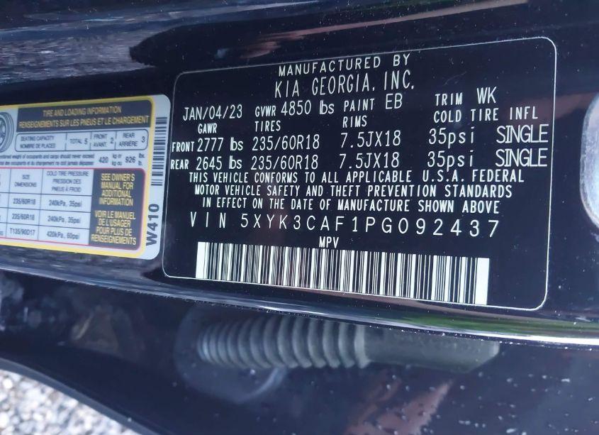 Photo 9 of 2023 Kia Sportage EX (VIN 5XYK3CAF1PG092437)
