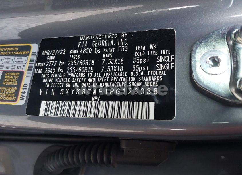 Photo 9 of 2023 Kia Sportage EX (VIN 5XYK3CAF1PG123038)