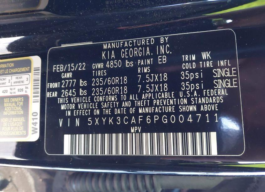 Photo 9 of 2023 Kia Sportage EX (VIN 5XYK3CAF6PG004711)
