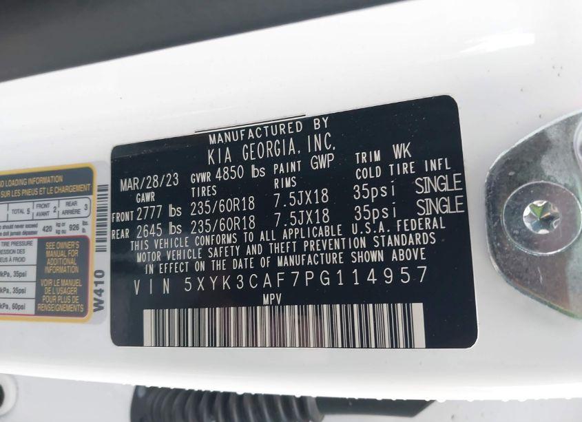 Photo 9 of 2023 Kia Sportage EX (VIN 5XYK3CAF7PG114957)
