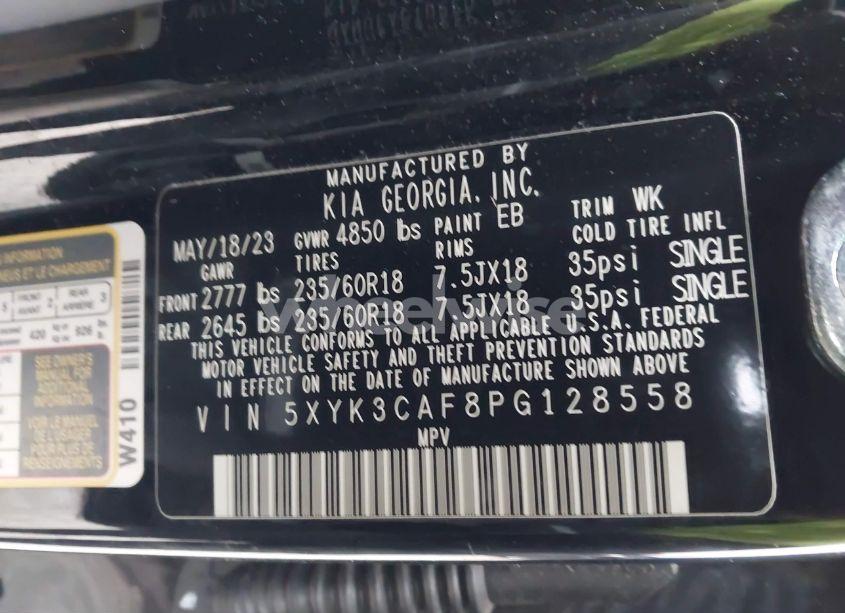 Photo 9 of 2023 Kia Sportage EX (VIN 5XYK3CAF8PG128558)