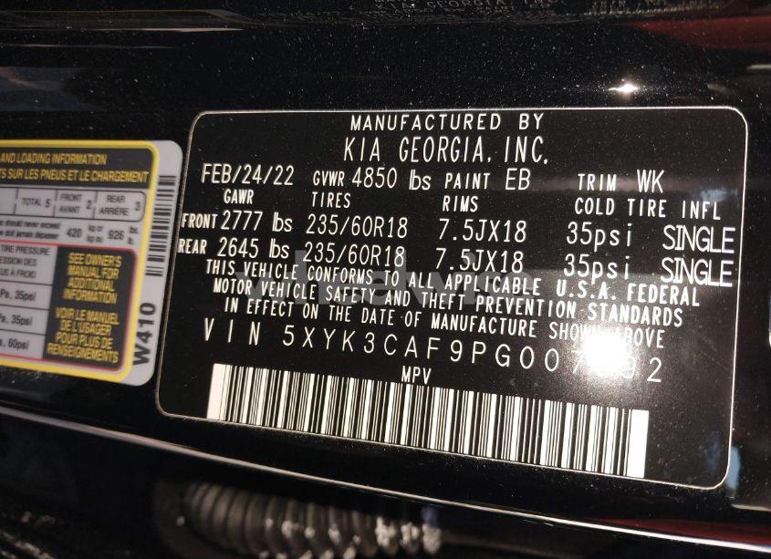 Photo 9 of 2023 Kia Sportage EX (VIN 5XYK3CAF9PG007392)