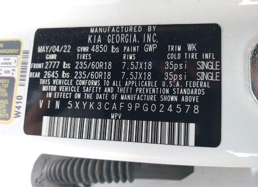 Photo 9 of 2023 Kia Sportage EX (VIN 5XYK3CAF9PG024578)