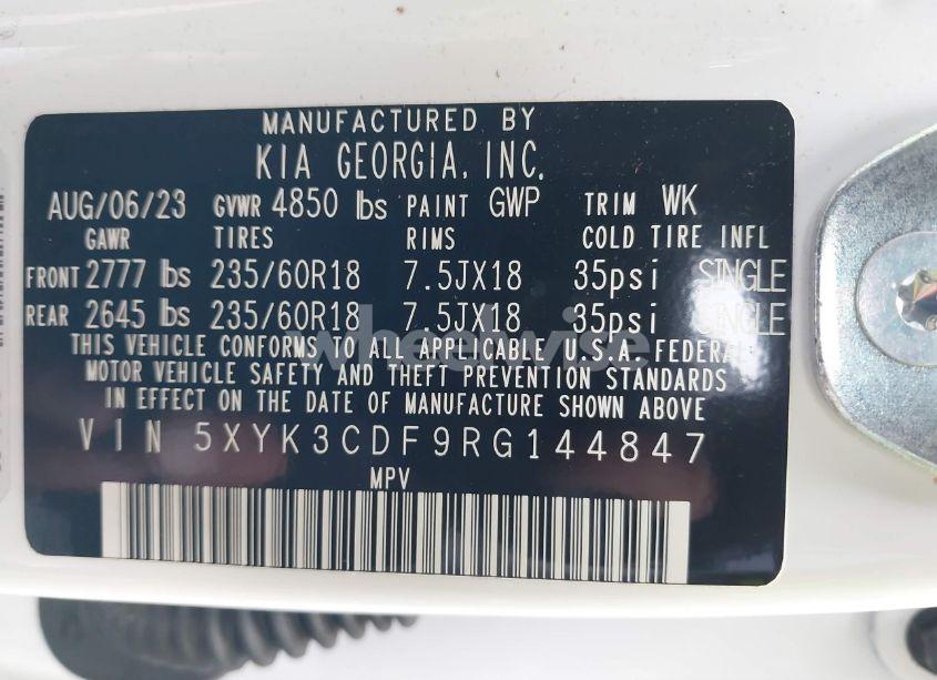 Photo 9 of 2024 Kia Sportage EX (VIN 5XYK3CDF9RG144847)