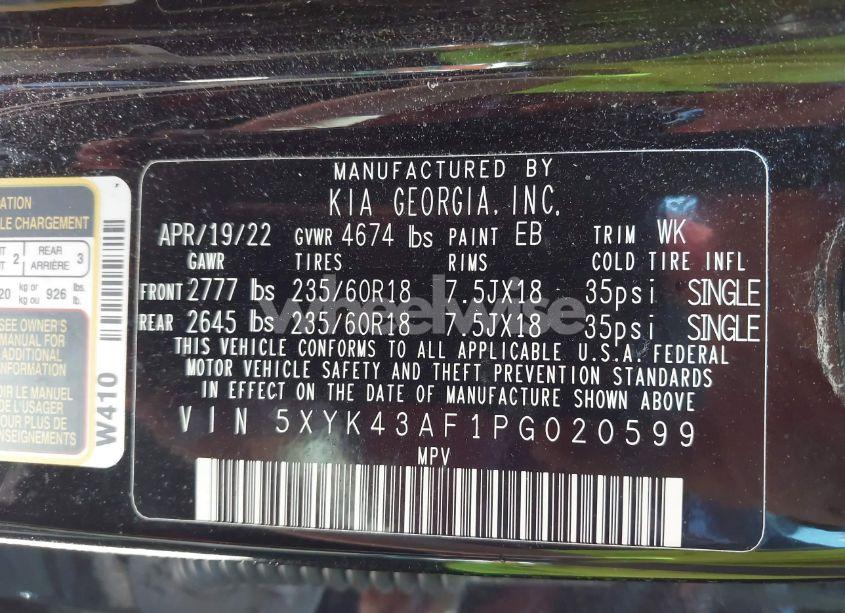 Photo 9 of 2023 Kia Sportage SX (VIN 5XYK43AF1PG020599)