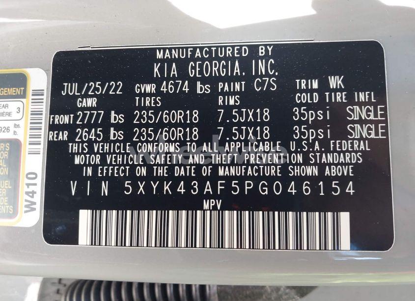 Photo 9 of 2023 Kia Sportage SX (VIN 5XYK43AF5PG046154)