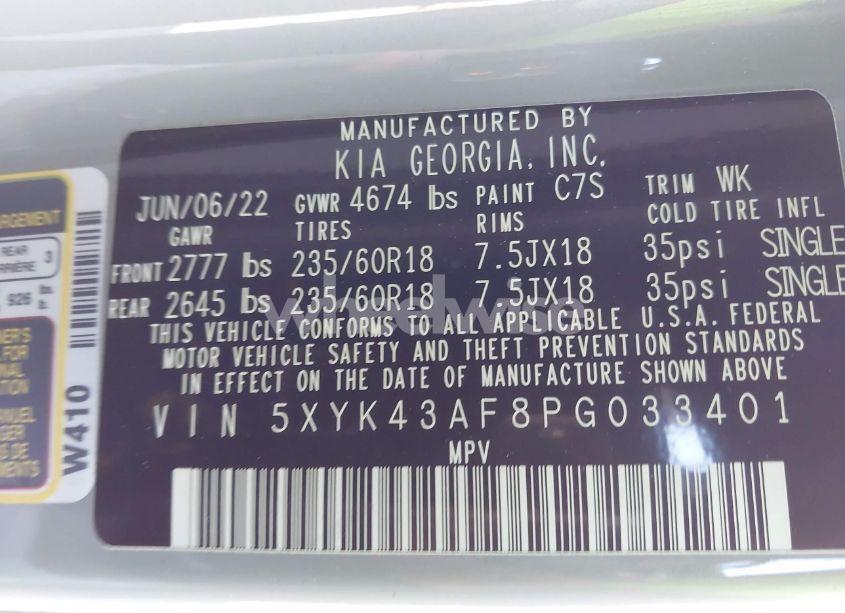 Photo 9 of 2023 Kia Sportage SX (VIN 5XYK43AF8PG033401)