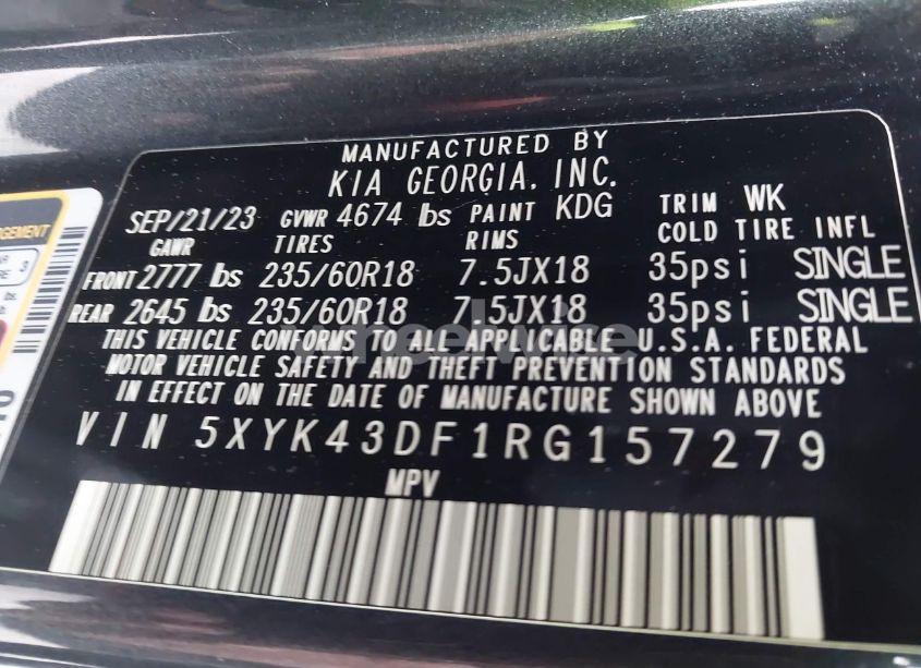 Photo 9 of 2024 Kia Sportage SX (VIN 5XYK43DF1RG157279)