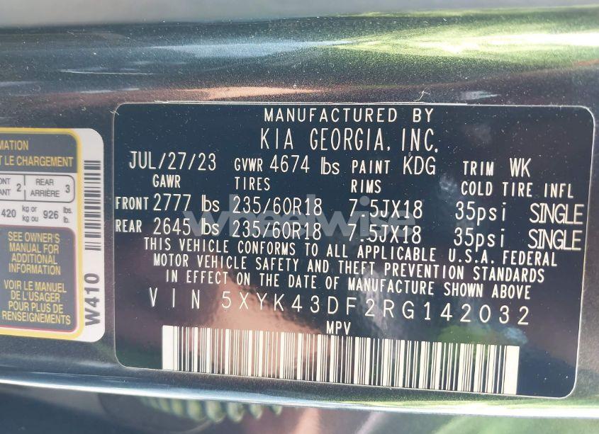 Photo 9 of 2024 Kia Sportage SX (VIN 5XYK43DF2RG142032)