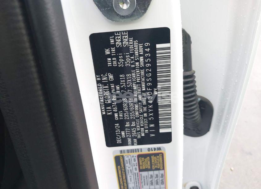 Photo 9 of 2025 Kia Sportage SX (VIN 5XYK43DF9SG295349)