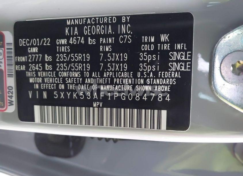 Photo 9 of 2023 Kia Sportage SX-PRESTIGE (VIN 5XYK53AF1PG084784)