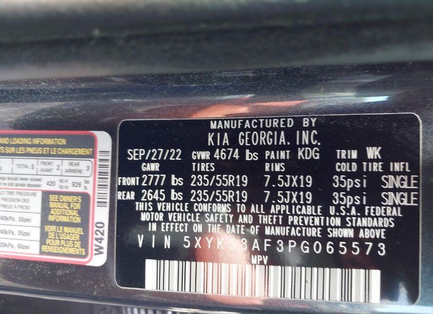 Photo 9 of 2023 Kia Sportage SX-PRESTIGE (VIN 5XYK53AF3PG065573)