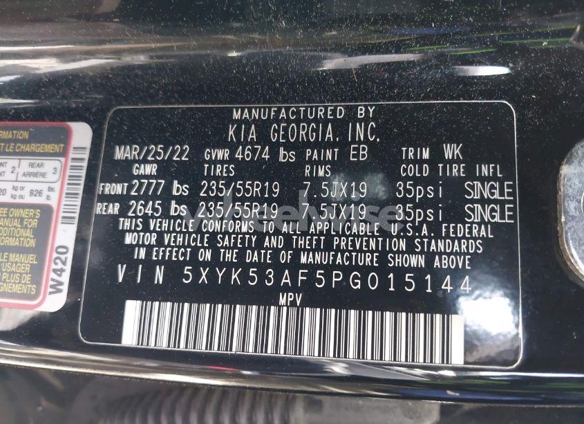 Photo 9 of 2023 Kia Sportage SX-PRESTIGE (VIN 5XYK53AF5PG015144)