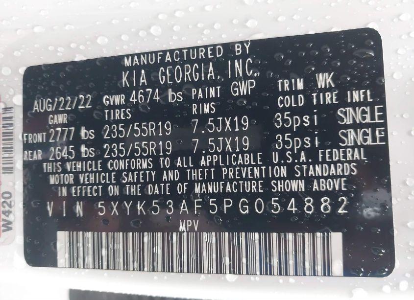 Photo 9 of 2023 Kia Sportage SX-PRESTIGE (VIN 5XYK53AF5PG054882)