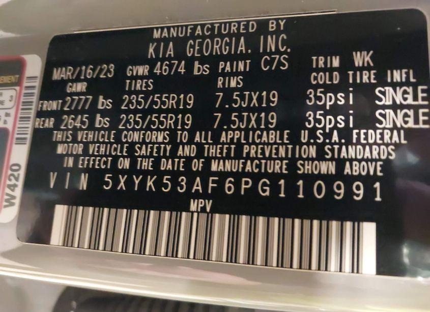 Photo 9 of 2023 Kia Sportage SX-PRESTIGE (VIN 5XYK53AF6PG110991)