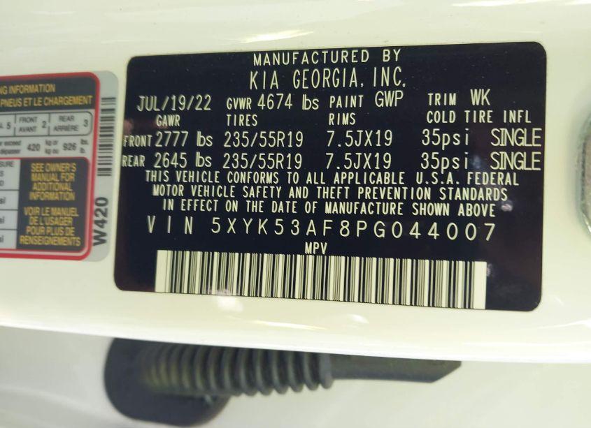 Photo 9 of 2023 Kia Sportage SX-PRESTIGE (VIN 5XYK53AF8PG044007)