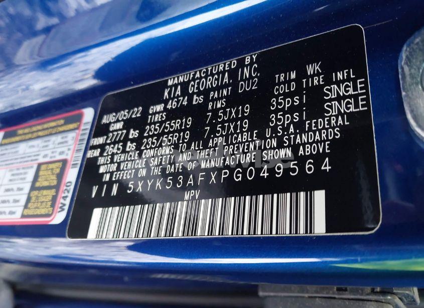 Photo 9 of 2023 Kia Sportage SX-PRESTIGE (VIN 5XYK53AFXPG049564)