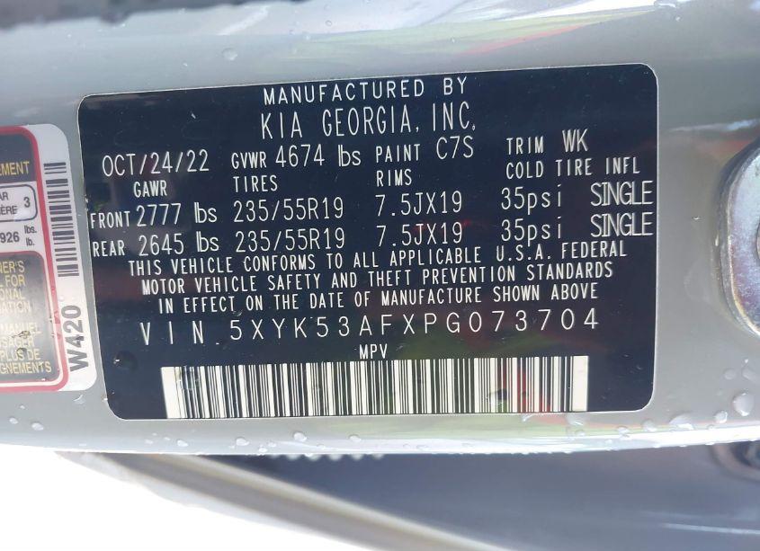 Photo 9 of 2023 Kia Sportage SX-PRESTIGE (VIN 5XYK53AFXPG073704)