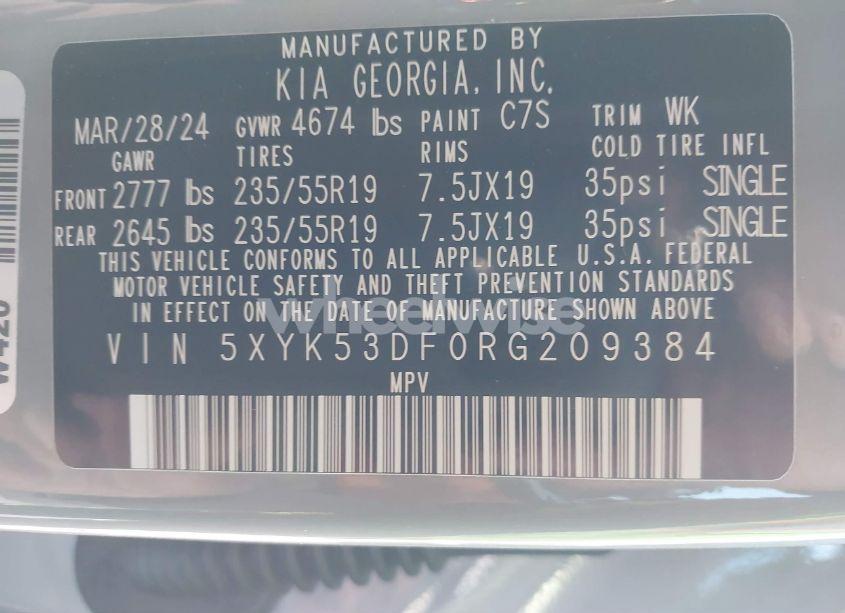 Photo 9 of 2024 Kia Sportage SX-PRESTIGE (VIN 5XYK53DF0RG209384)