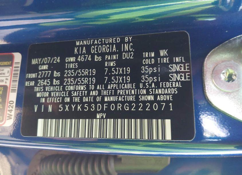 Photo 9 of 2024 Kia Sportage SX-PRESTIGE (VIN 5XYK53DF0RG222071)