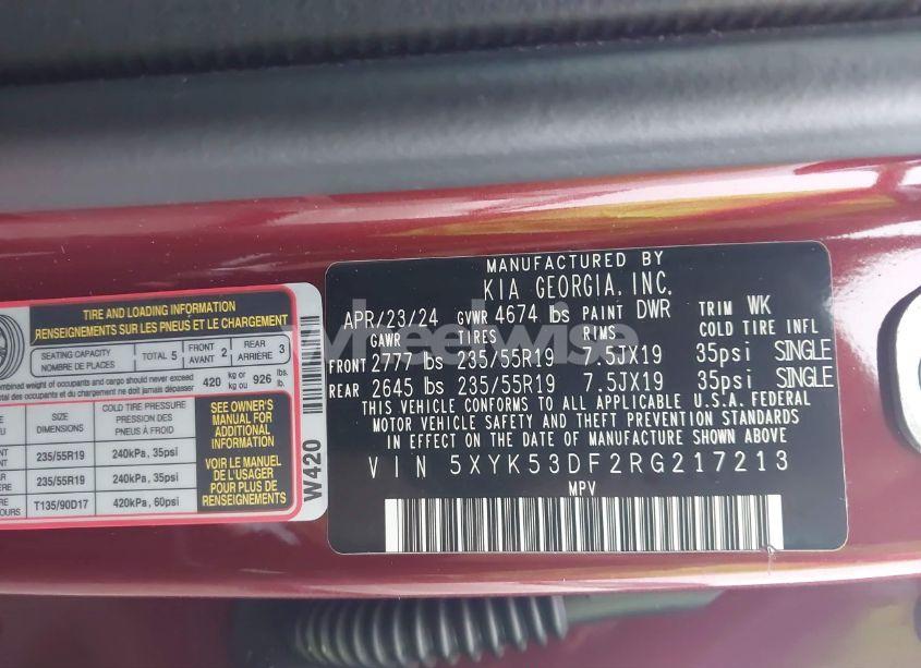 Photo 9 of 2024 Kia Sportage SX-PRESTIGE (VIN 5XYK53DF2RG217213)