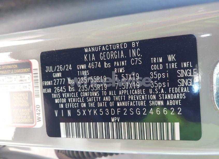 Photo 9 of 2025 Kia Sportage SX-PRESTIGE (VIN 5XYK53DF2SG246622)