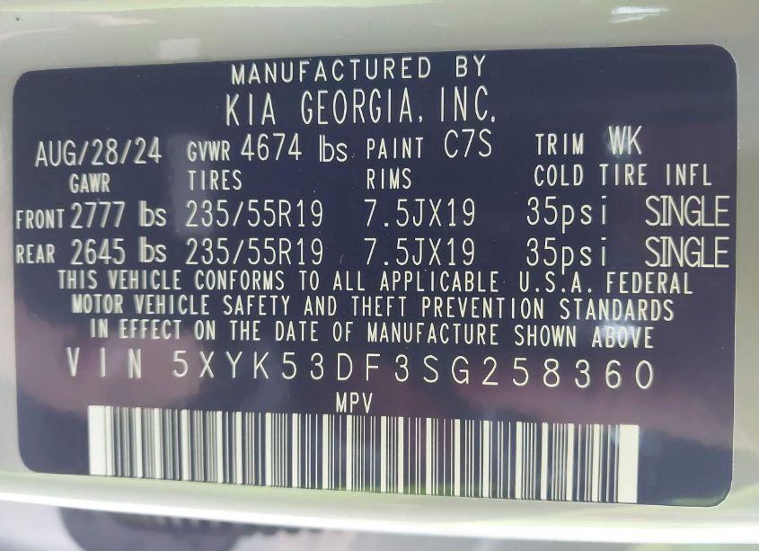 Photo 9 of 2025 Kia Sportage SX-PRESTIGE (VIN 5XYK53DF3SG258360)