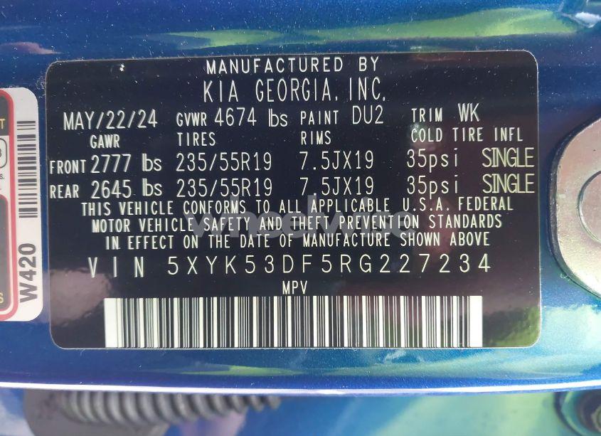 Photo 9 of 2024 Kia Sportage SX-PRESTIGE (VIN 5XYK53DF5RG227234)