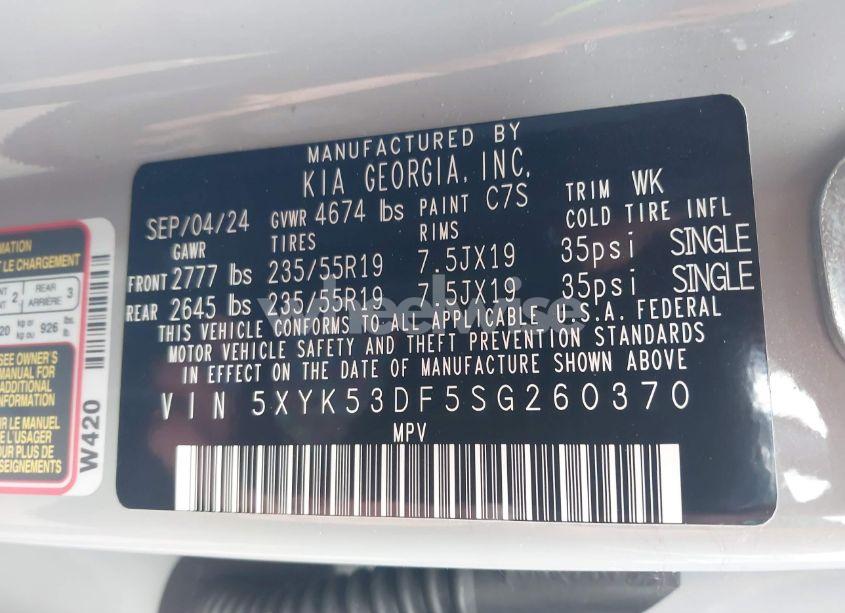 Photo 9 of 2025 Kia Sportage SX-PRESTIGE (VIN 5XYK53DF5SG260370)