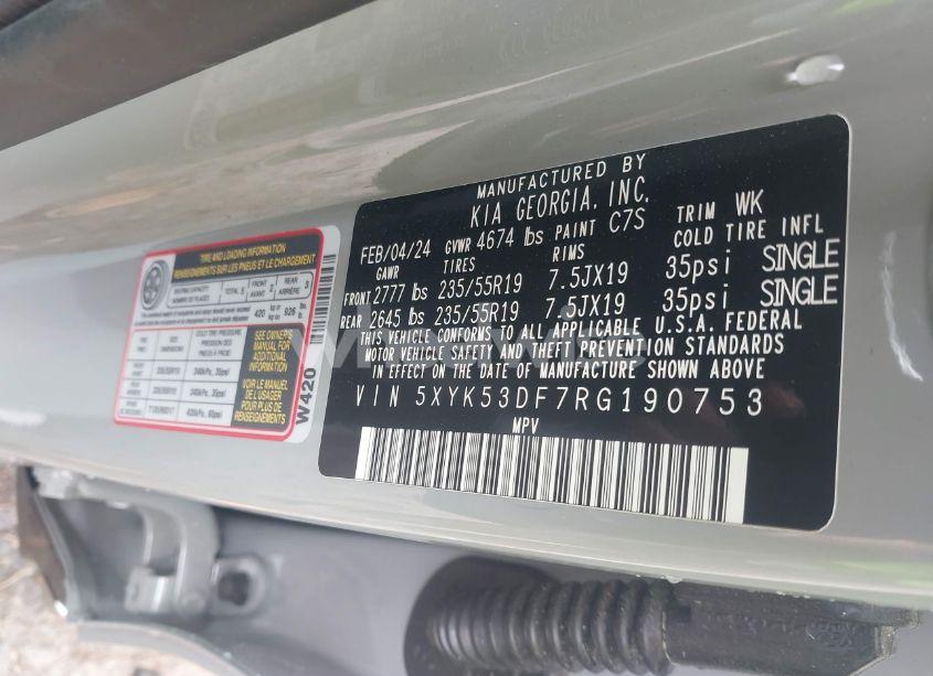 Photo 9 of 2024 Kia Sportage SX-PRESTIGE (VIN 5XYK53DF7RG190753)