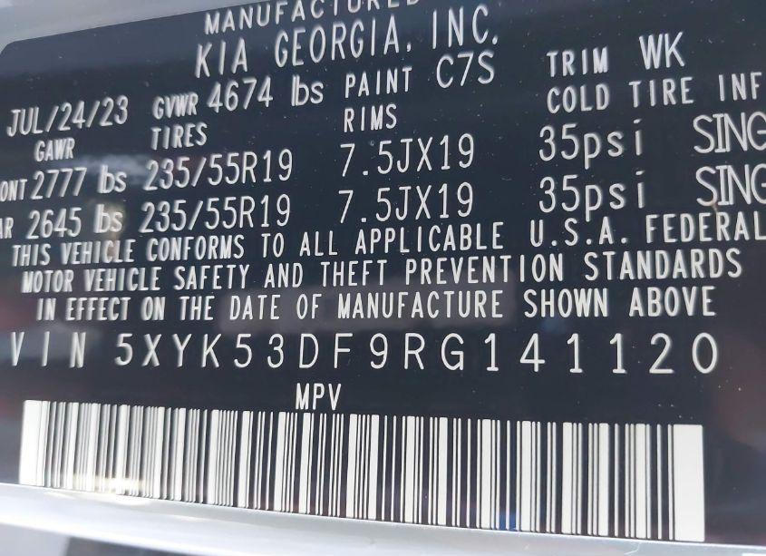 Photo 9 of 2024 Kia Sportage SX-PRESTIGE (VIN 5XYK53DF9RG141120)