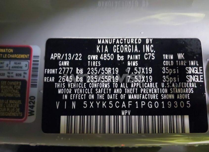 Photo 9 of 2023 Kia Sportage SX-PRESTIGE (VIN 5XYK5CAF1PG019305)