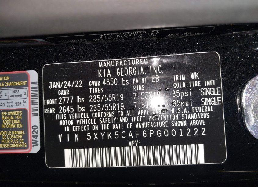 Photo 9 of 2023 Kia Sportage SX-PRESTIGE (VIN 5XYK5CAF6PG001222)