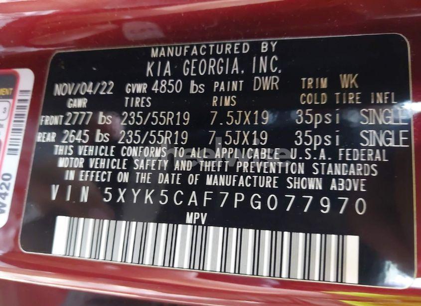 Photo 9 of 2023 Kia Sportage SX-PRESTIGE (VIN 5XYK5CAF7PG077970)