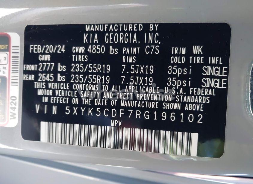 Photo 9 of 2024 Kia Sportage SX-PRESTIGE (VIN 5XYK5CDF7RG196102)