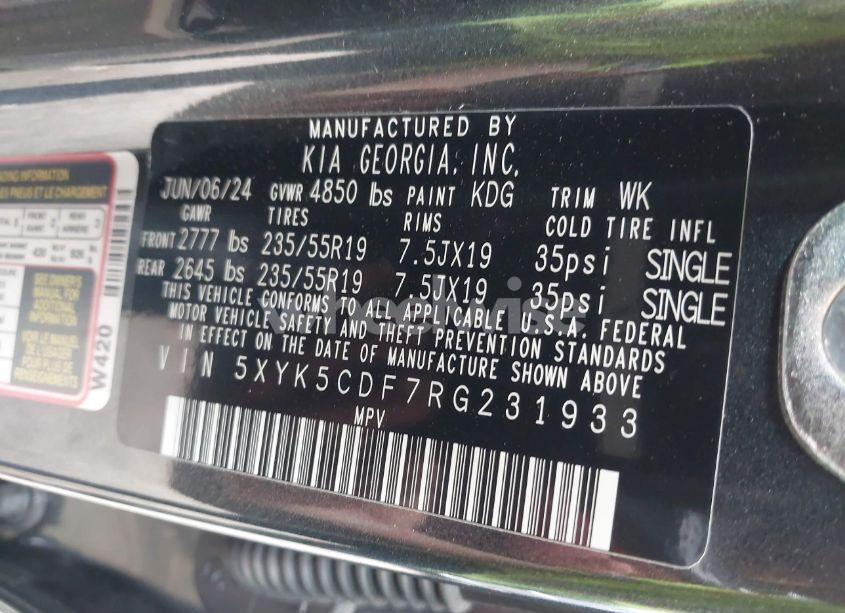 Photo 9 of 2024 Kia Sportage SX-PRESTIGE (VIN 5XYK5CDF7RG231933)