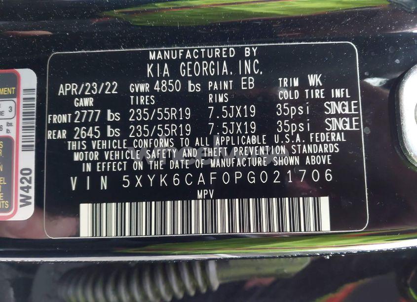 Photo 9 of 2023 Kia Sportage X-LINE (VIN 5XYK6CAF0PG021706)