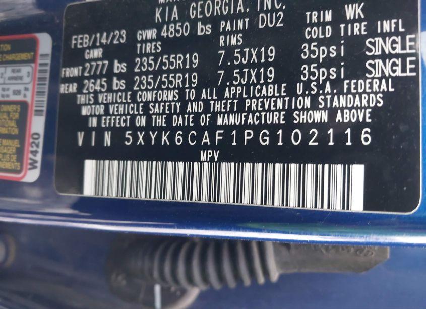 Photo 9 of 2023 Kia Sportage X-LINE (VIN 5XYK6CAF1PG102116)