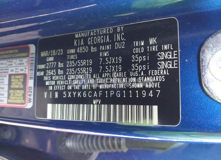 Photo 9 of 2023 Kia Sportage X-LINE (VIN 5XYK6CAF1PG111947)