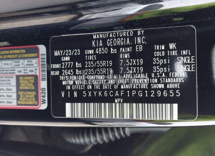 Photo 9 of 2023 Kia Sportage X-LINE (VIN 5XYK6CAF1PG129655)