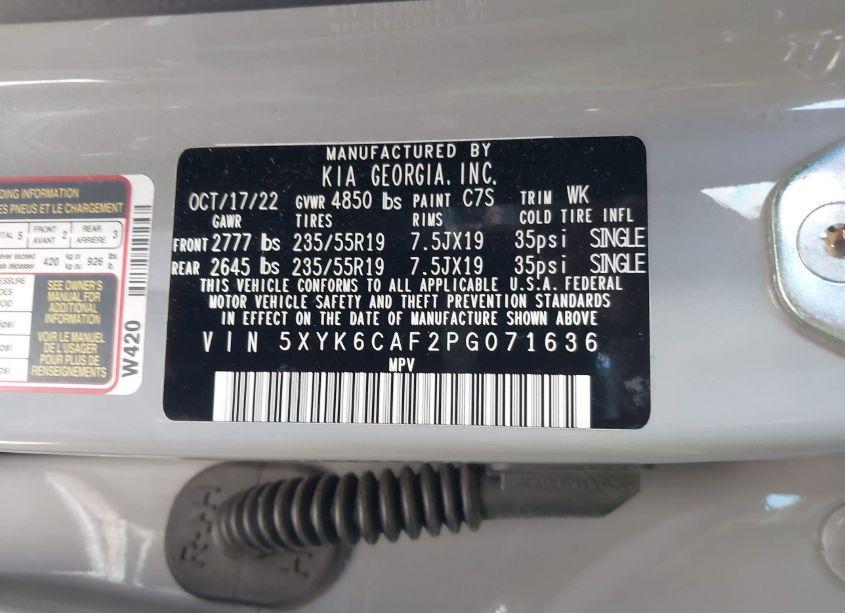 Photo 9 of 2023 Kia Sportage X-LINE (VIN 5XYK6CAF2PG071636)