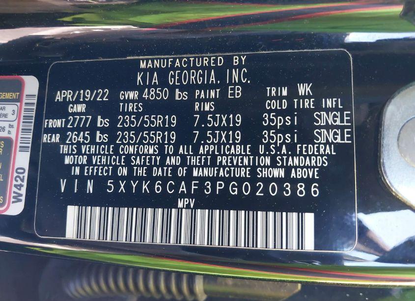 Photo 9 of 2023 Kia Sportage X-LINE (VIN 5XYK6CAF3PG020386)