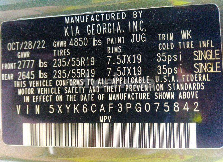 Photo 9 of 2023 Kia Sportage X-LINE (VIN 5XYK6CAF3PG075842)