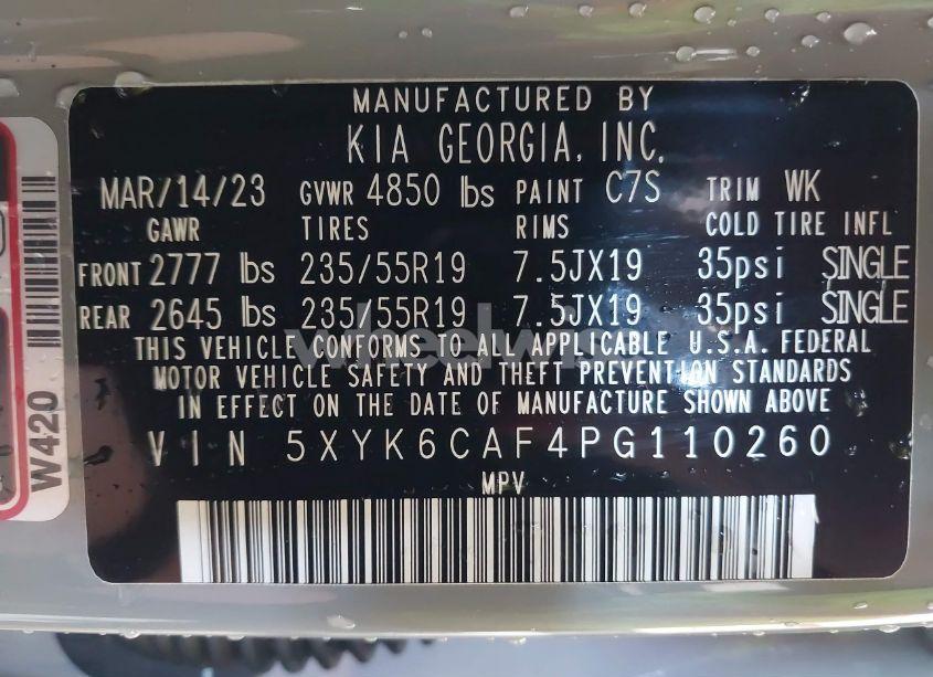 Photo 9 of 2023 Kia Sportage X-LINE (VIN 5XYK6CAF4PG110260)