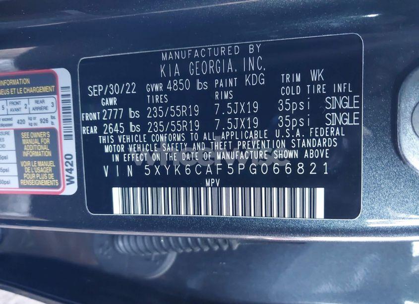 Photo 9 of 2023 Kia Sportage X-LINE (VIN 5XYK6CAF5PG066821)