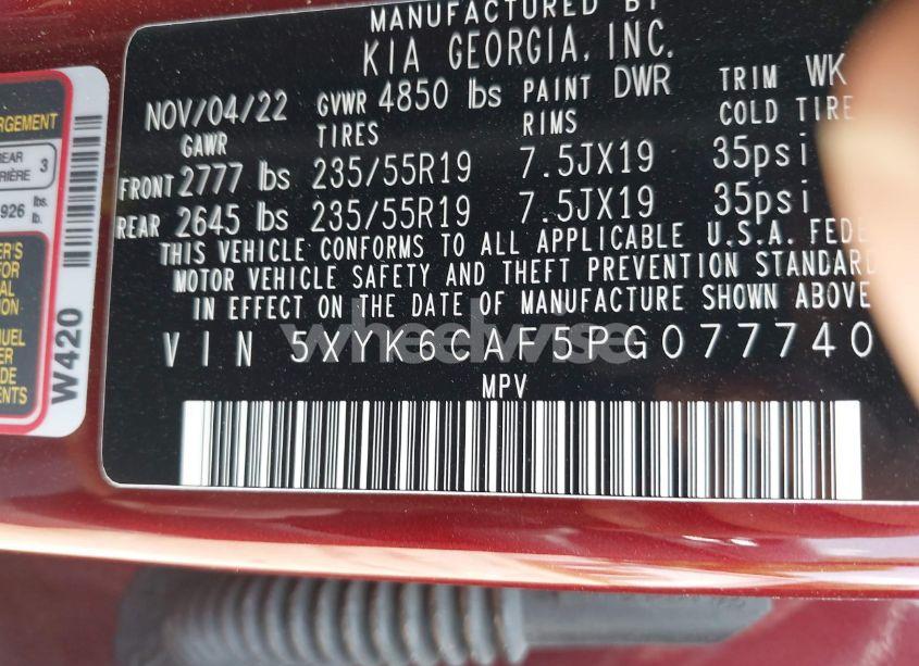 Photo 9 of 2023 Kia Sportage X-LINE (VIN 5XYK6CAF5PG077740)