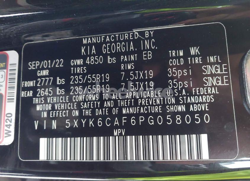 Photo 9 of 2023 Kia Sportage X-LINE (VIN 5XYK6CAF6PG058050)