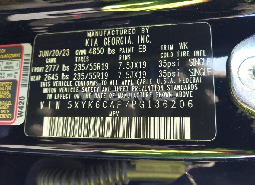 Photo 9 of 2023 Kia Sportage X-LINE (VIN 5XYK6CAF7PG136206)