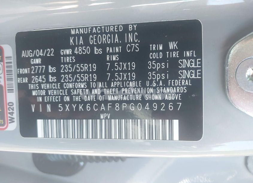 Photo 9 of 2023 Kia Sportage X-LINE (VIN 5XYK6CAF8PG049267)